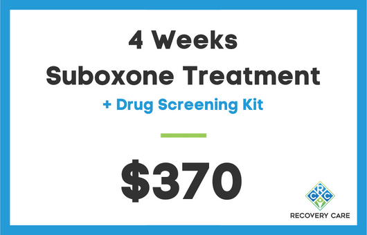 Stay at Home Suboxone Telemedicine Program for $370 including a drug screening kit for all of Tennessee