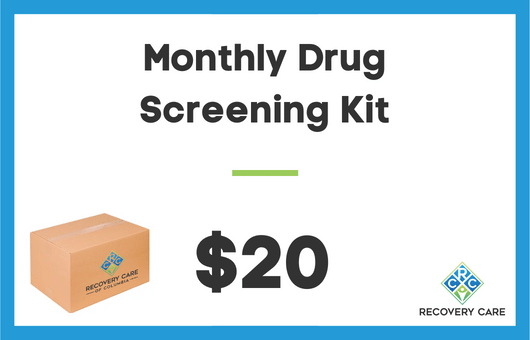 Monthly Drug Screening Kit for Suboxone Telemedicine Treatment Recovery Care