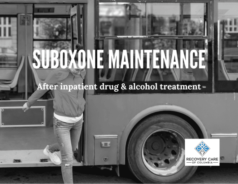 suboxone maintenance after inpatient drug and alcohol treatment