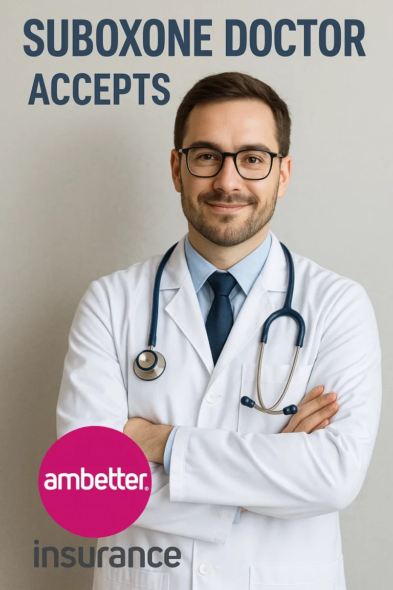 Online Suboxone doctor consulting patient virtually, accepts Ambetter insurance