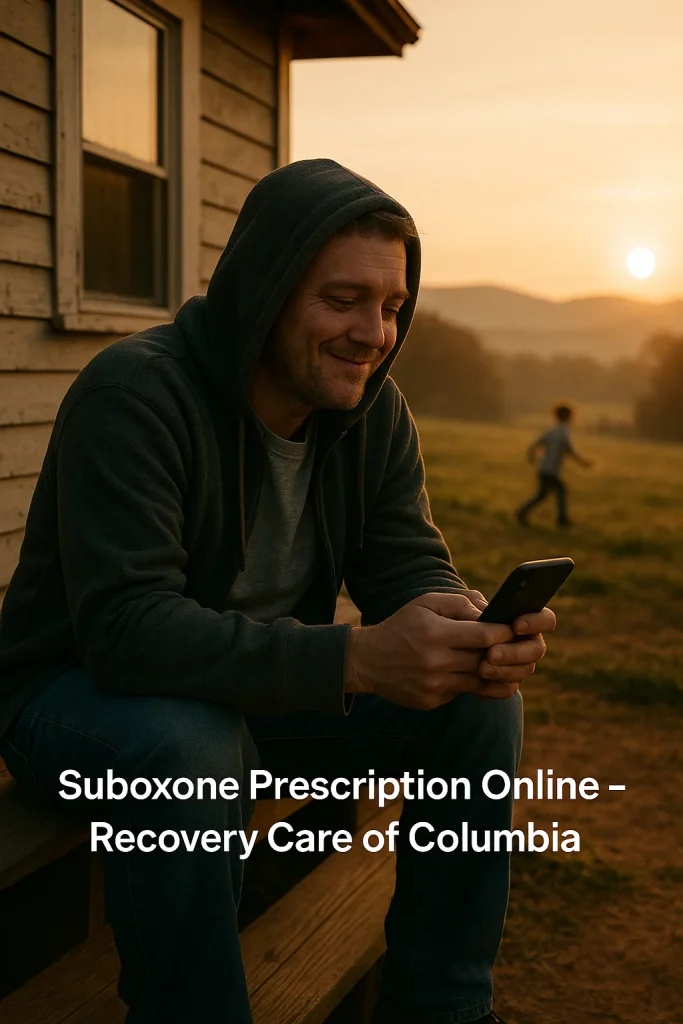 A Tennessee resident receiving Suboxone treatment through a virtual doctor appointment on their mobile device