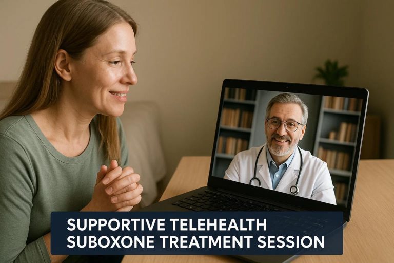 Suboxone doctor providing a virtual consultation for a Medicaid patient in Tennessee