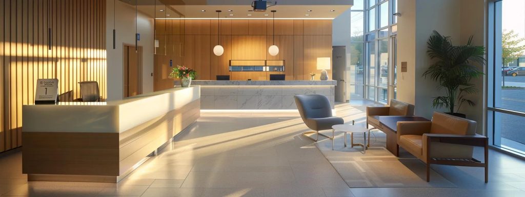 A softly lit urban Suboxone clinic that accommodates addiction patients