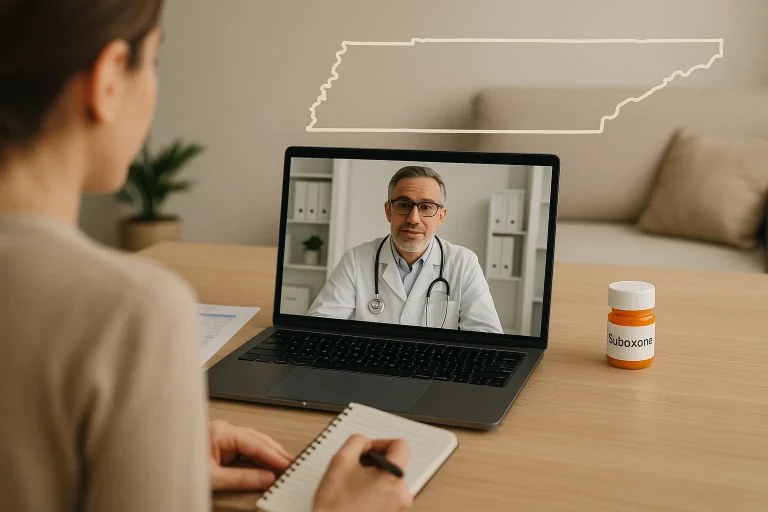 Online Suboxone treatment appointment from home in Tennessee