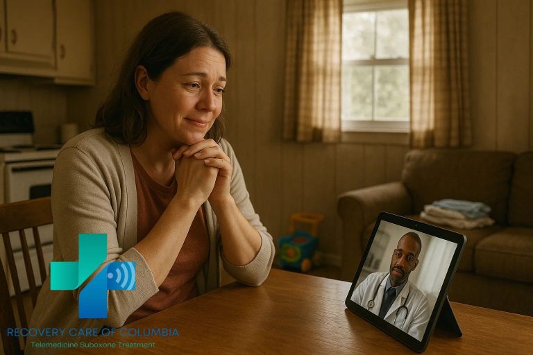 Patient in Tennessee receiving Suboxone therapy online from home