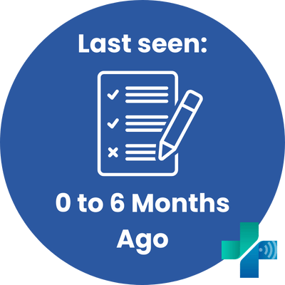 Returning Patient Intake icon for former patients last seen within 0–6 months.