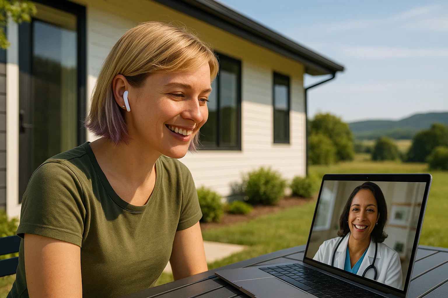 Patient using telehealth to find a Suboxone doctor in Tennessee for telemedicine opioid addiction treatment.