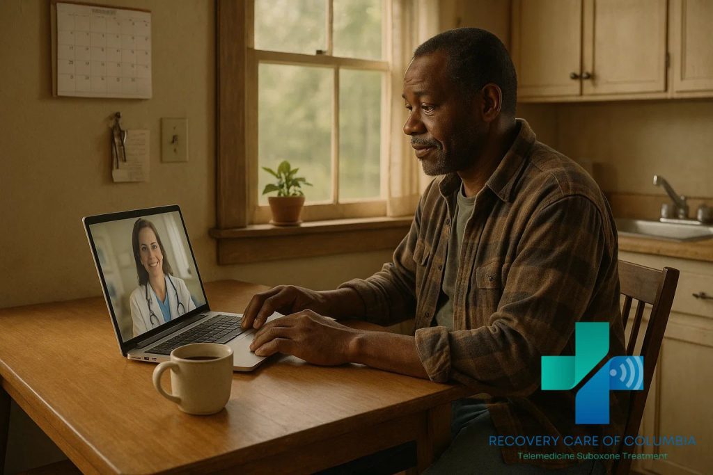 Rural Tennessee patient meeting with an online Suboxone doctor who accepts insurance