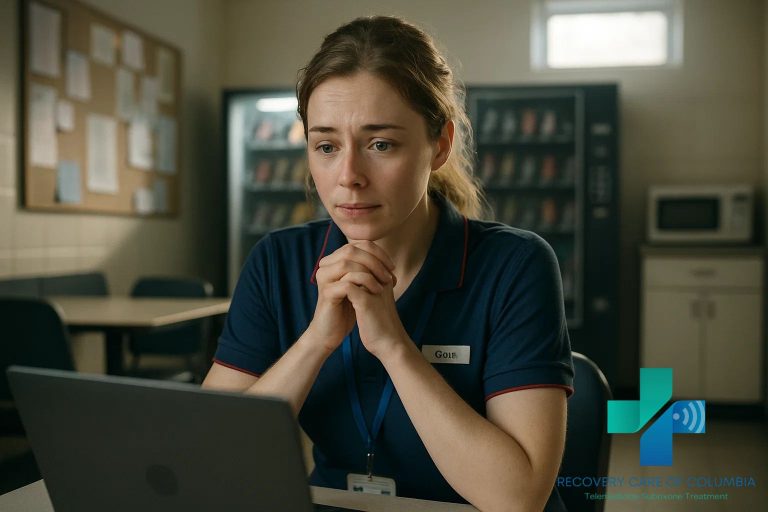 Telehealth doctor providing same day addiction help and Suboxone treatment for a young woman in Tennessee.