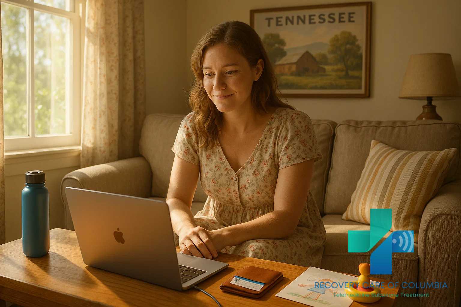 Online Suboxone doctor helping a rural Tennessee patient through insured telehealth treatment