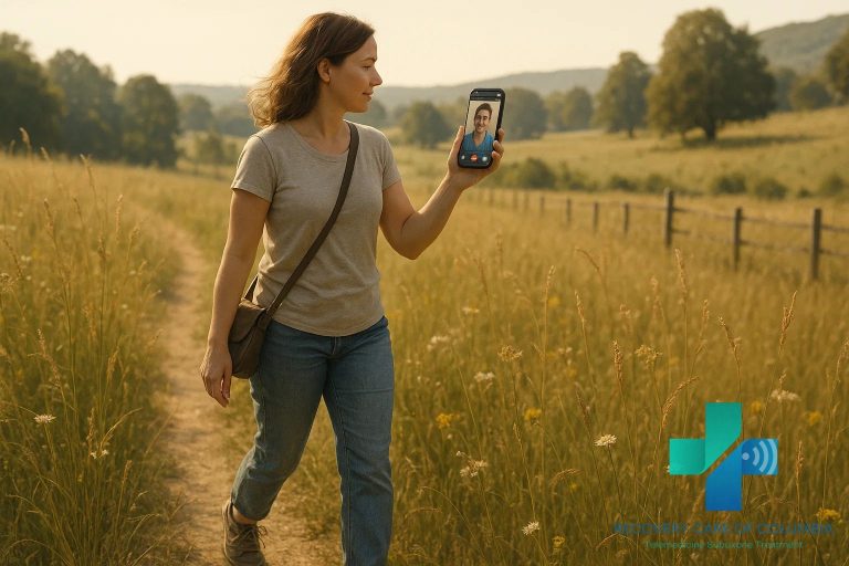 Patient in Tennessee using telemedicine for confidential opioid addiction treatment with a licensed Suboxone doctor.