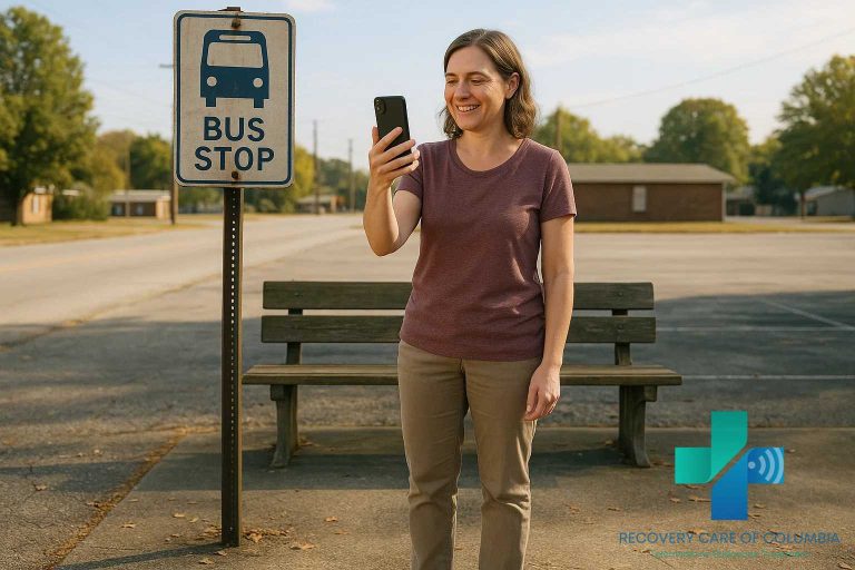 Telemedicine addiction help in Tennessee with a patient meeting a healthcare provider online.