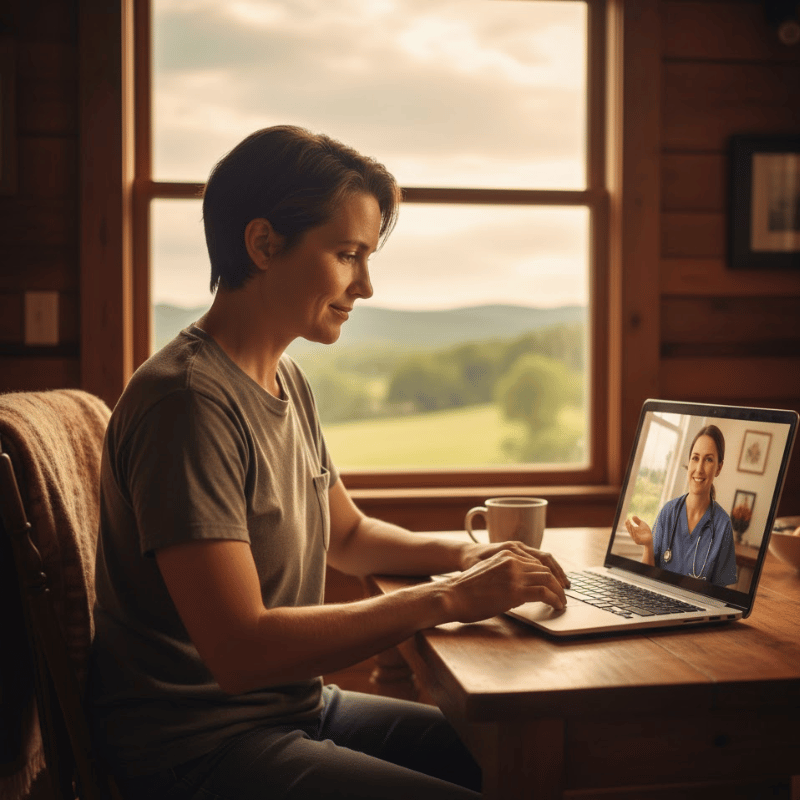 Tennessee patient meeting with an online Suboxone doctor who accepts insurance and TennCare