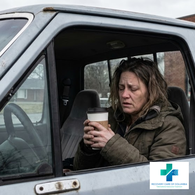 a woman who took Kratom 7-OH for clarity, but became heavily addicted