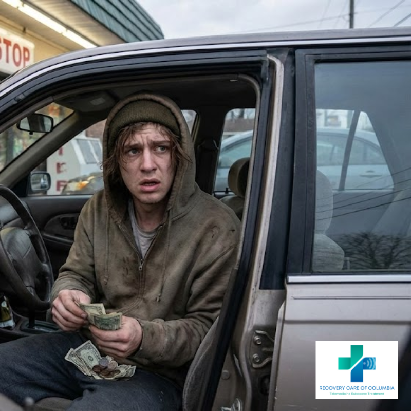 A male adult who has become addicted to 7-hydroxy/kratom after using it for pain relief.