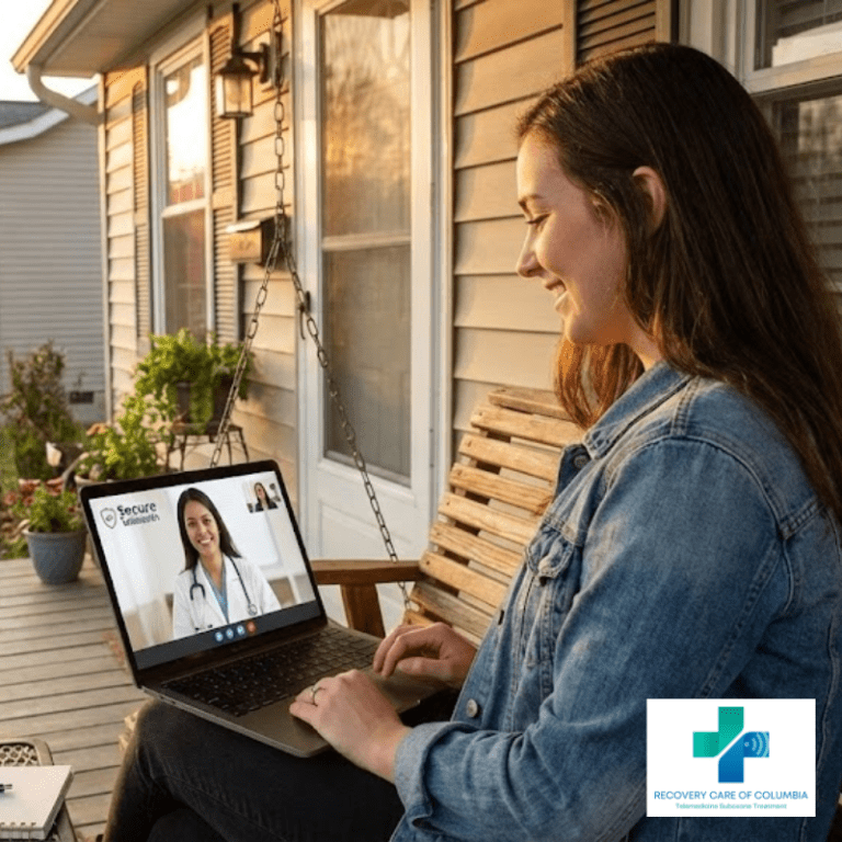 Patient attending online Suboxone telemedicine appointment in Tennessee