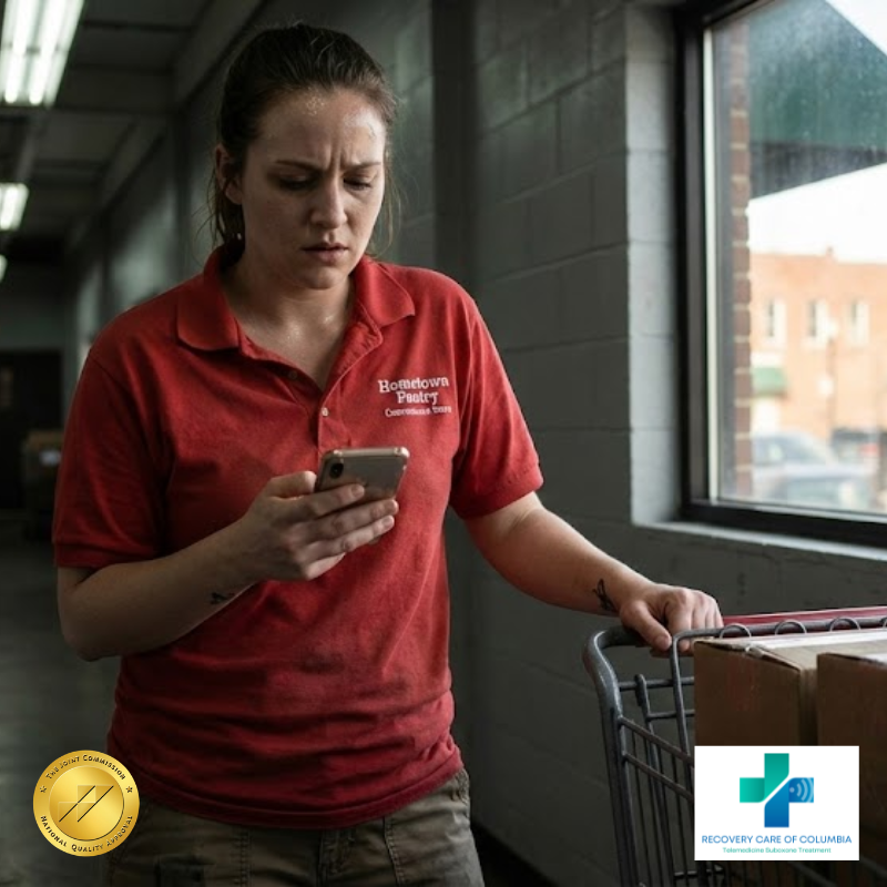 Person seeking help for Demerol addiction through virtual Suboxone treatment in Tennessee