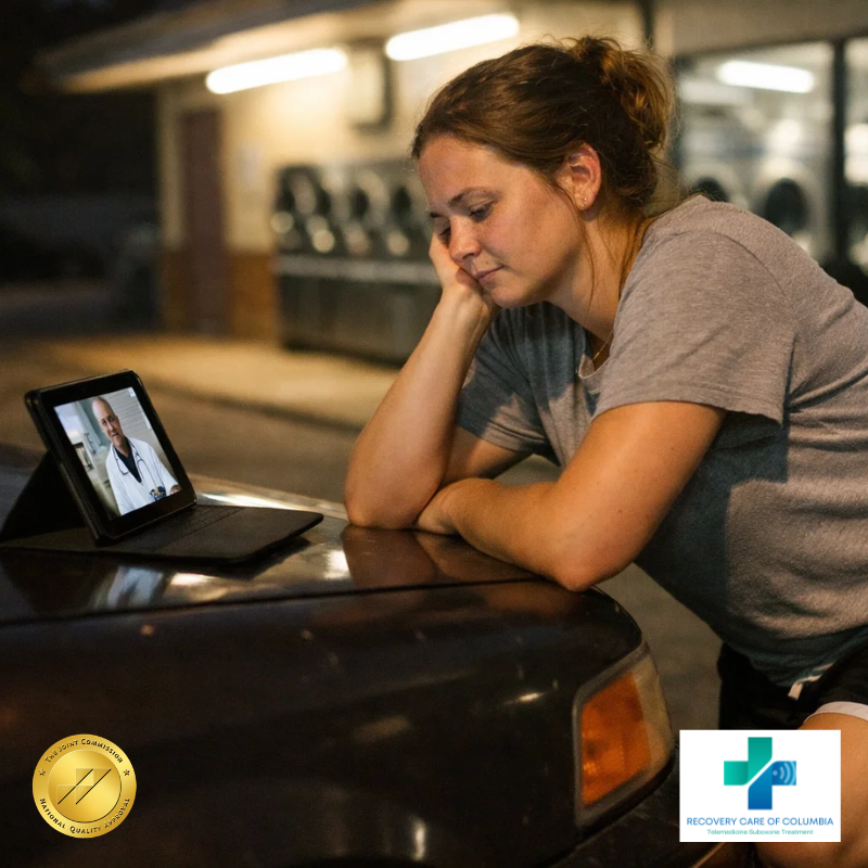 Patient in Lynchburg Tennessee using telemedicine for Suboxone treatment