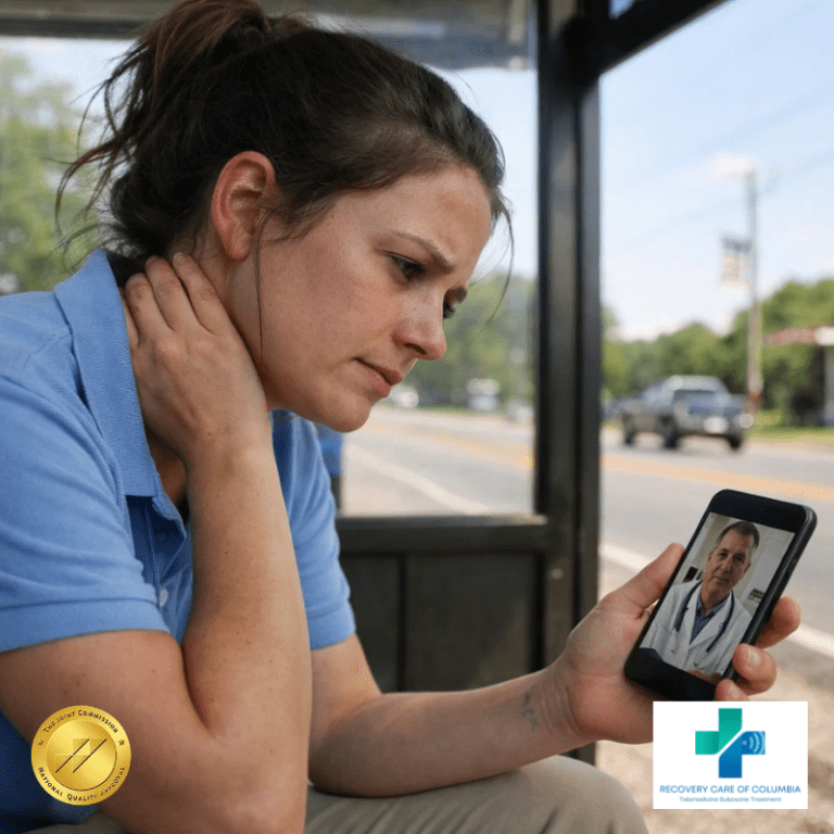 Tennessee patient speaking with telemedicine doctor about Suboxone for tianeptine withdrawal